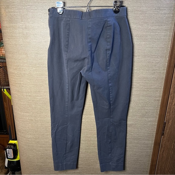 Everlane Slate Gray The Side Zip Stretch Cotton Work Career Pants Size 8 - Picture 11 of 16